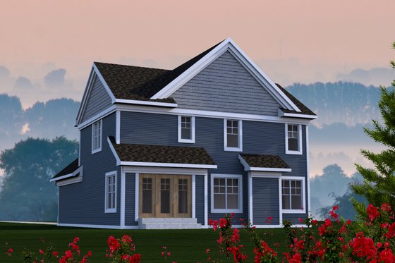 Exterior - Rear Elevation for Craftsman House Plan #70-1210 - 3 bed, 3 bath