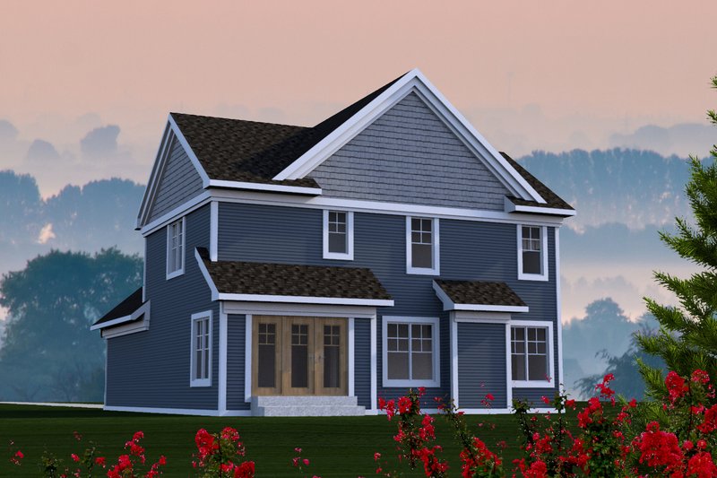 Architectural House Design - Exterior - Rear Elevation for Craftsman House Plan #70-1210 - 3 bed, 3 bath