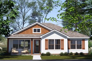 Dream House Plan - Cottage Exterior - Front Elevation Plan #513-2341
