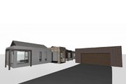 Modern Style House Plan - 4 Beds 2 Baths 2788 Sq/Ft Plan #496-4 