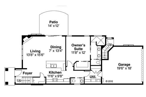 Dream House Plan - Contemporary Floor Plan - Main Floor Plan #124-1131