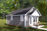 Cottage Style House Plan - 1 Beds 1 Baths 384 Sq/Ft Plan #513-2277 