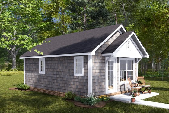 Exterior - Other Elevation 3 for Cottage House Plan #513-2277 - 1 bed, 1 bath