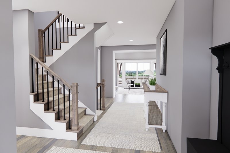 Dream House Plan - Interior - Entry for Country House Plan #51-1568 - 4 bed, 3.5 bath