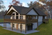 Traditional Style House Plan - 2 Beds 2 Baths 1496 Sq/Ft Plan #1060-409 Exterior 