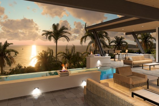 Exterior - Outdoor Living 1 for Barndominium House Plan #120-283 - 3 bed, 2 bath