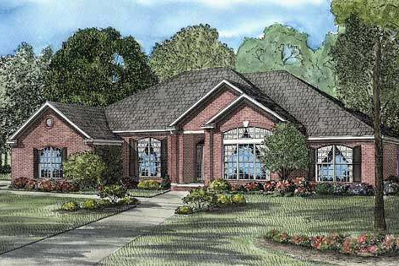 Dream House Plan - Traditional Exterior - Front Elevation Plan #17-551