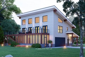 Contemporary Exterior - Front Elevation Plan #932-939