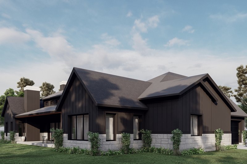 Architectural House Design - Exterior - Rear Elevation 1 for Country House Plan #1110-15 - 4 bed, 3.5 bath