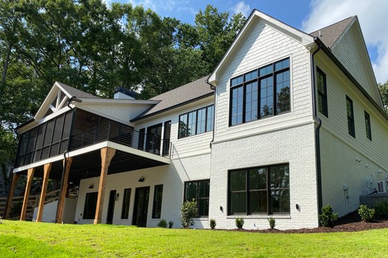 Exterior - Rear Elevation for Modern House Plan #437-108 - 4 bed, 4.5 bath