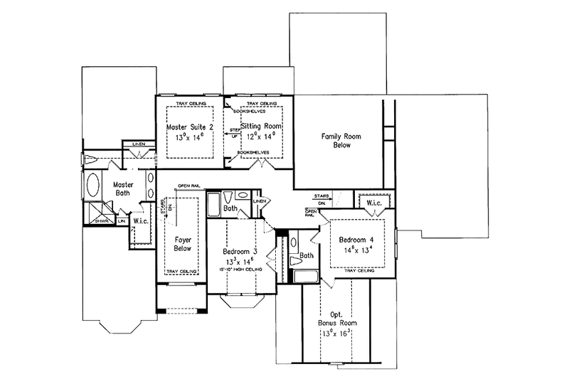 Home Plan - Floor Plan - Upper Floor for Country House Plan #927-286 - 4 bed, 4.5 bath