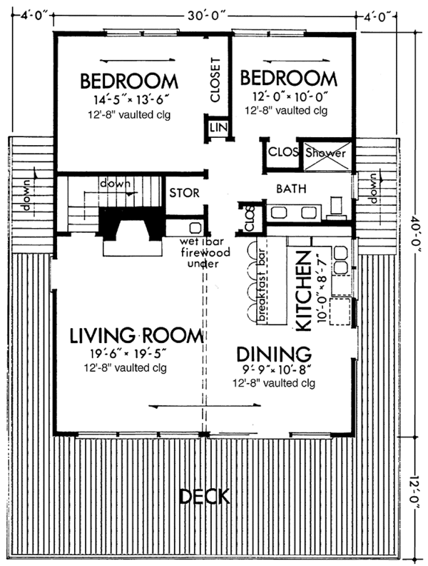 Architectural House Design - European Floor Plan - Main Floor Plan #320-1031