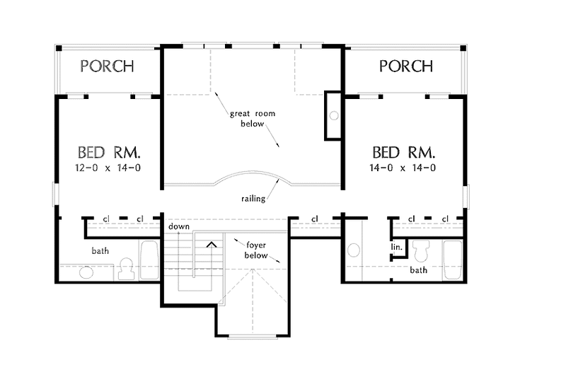 House Plan Design - Floor Plan - Upper Floor for Country House Plan #929-529 - 3 bed, 3.5 bath