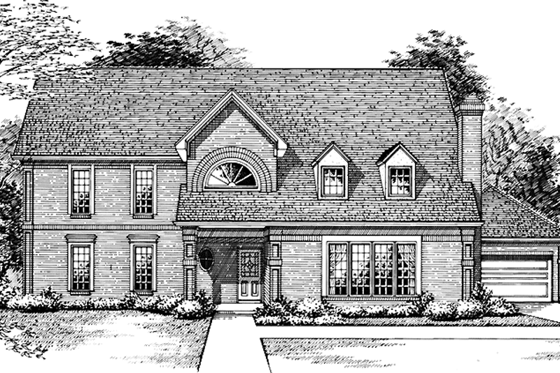 Architectural House Design - Contemporary Exterior - Front Elevation Plan #45-451