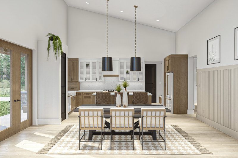 Architectural House Design - Interior - Dining Room for Barndominium House Plan #455-533 - 2 bed, 2 bath