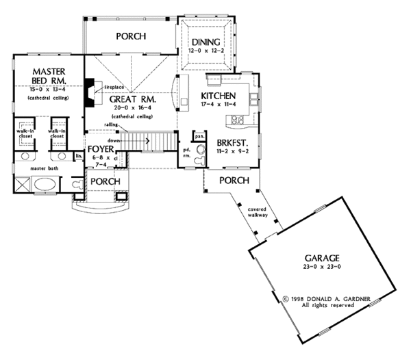 Dream House Plan - Country Floor Plan - Main Floor Plan #929-300