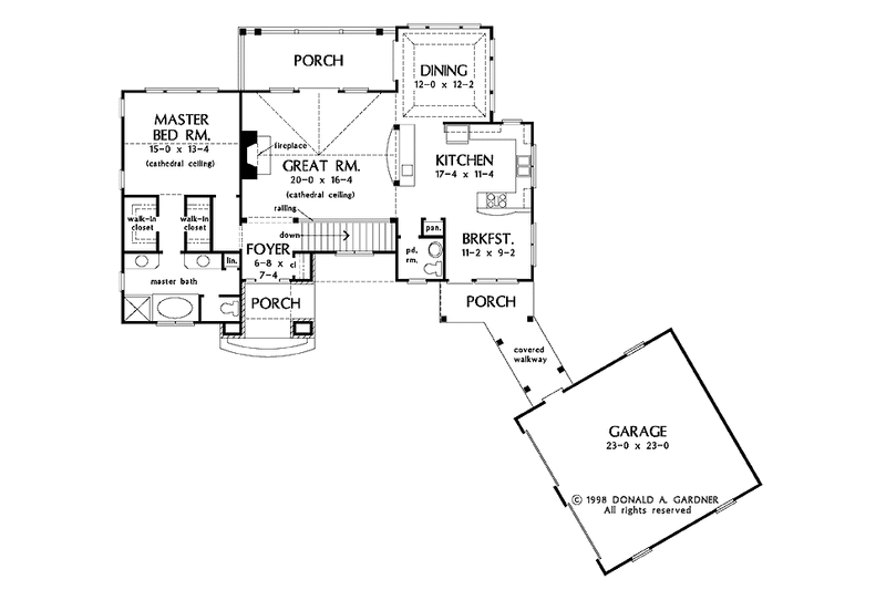 Home Plan - Floor Plan - Main Floor for Country House Plan #929-300 - 3 bed, 2.5 bath
