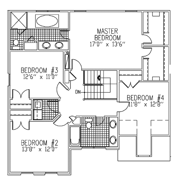 Home Plan - Country Floor Plan - Upper Floor Plan #953-101