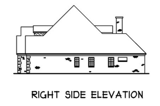 Exterior - Other Elevation 1 for Southern House Plan #16-212 - 4 bed, 3 bath