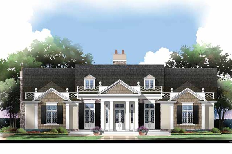 Architectural House Design - Exterior - Front Elevation 6 for Colonial House Plan #119-410 - 3 bed, 2.5 bath