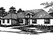 European Style House Plan - 4 Beds 2.5 Baths 2728 Sq/Ft Plan #30-267 