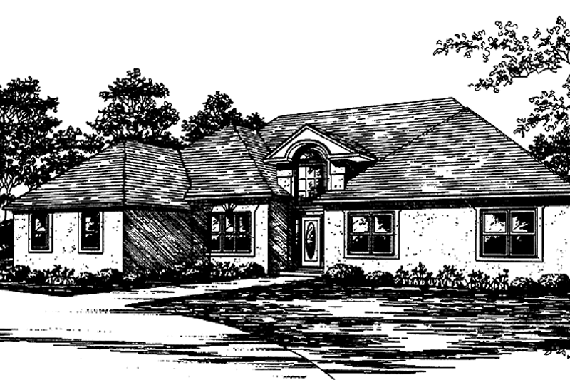 Dream House Plan - European Exterior - Front Elevation Plan #30-267