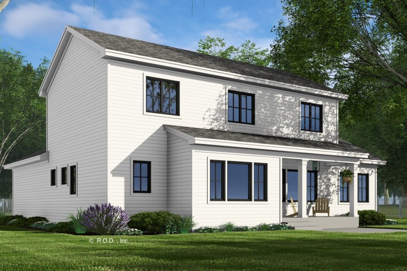 Home Plan - Exterior - Rear Elevation for Farmhouse House Plan #51-1371 - 4 bed, 3.5 bath