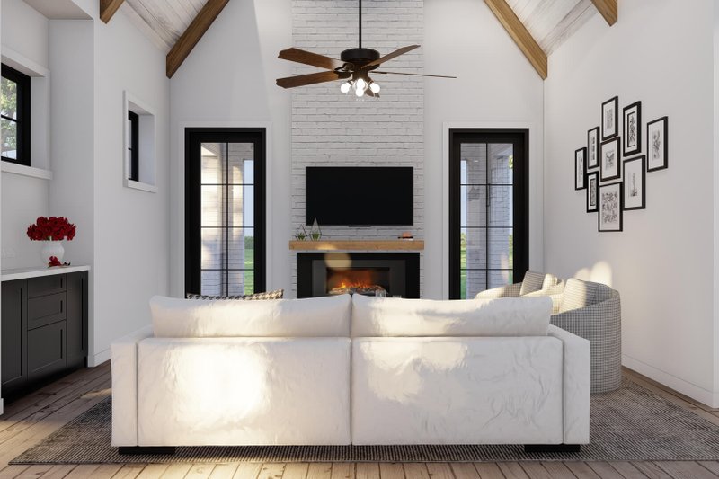 House Plan Design - Interior - Family Room 2 for Modern House Plan #923-198 - 3 bed, 3 bath