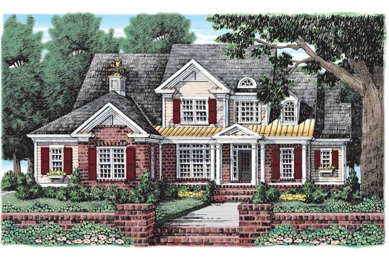 Architectural House Design - Colonial Exterior - Front Elevation Plan #927-914