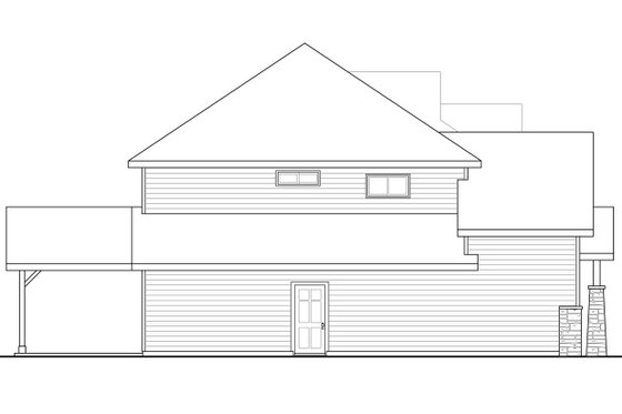 Exterior - Other Elevation for Craftsman House Plan #124-940 - 3 bed, 2.5 bath