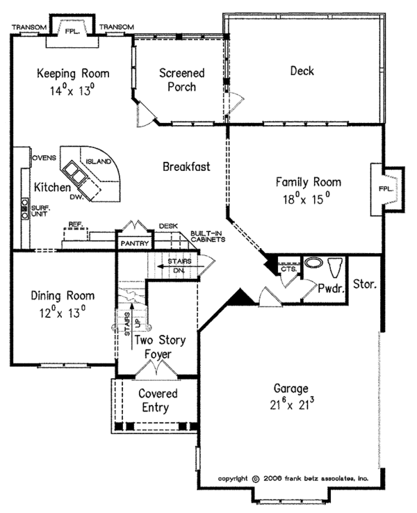 House Plan Design - European Floor Plan - Main Floor Plan #927-404