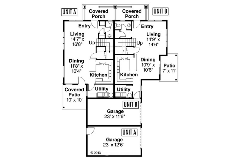 Home Plan - Floor Plan - Main Floor for Country House Plan #124-919 - 3 bed, 2.5 bath