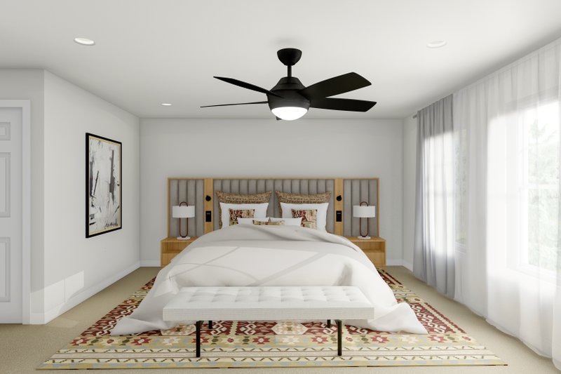 Dream House Plan - Interior - Master Bedroom for Farmhouse House Plan #1060-319 - 18 bed, 12 bath