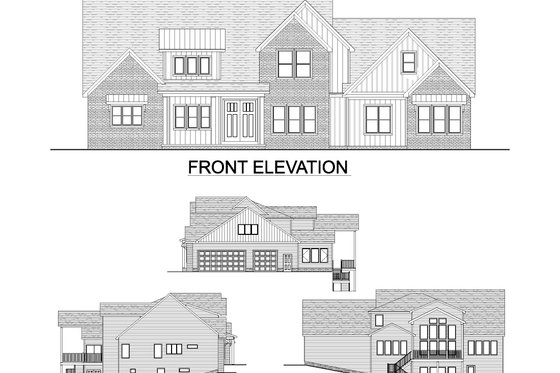 Exterior - Other Elevation for Modern House Plan #1089-18 - 4 bed, 2.5 bath