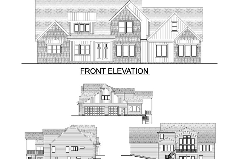 Home Plan - Exterior - Other Elevation for Modern House Plan #1089-18 - 4 bed, 2.5 bath