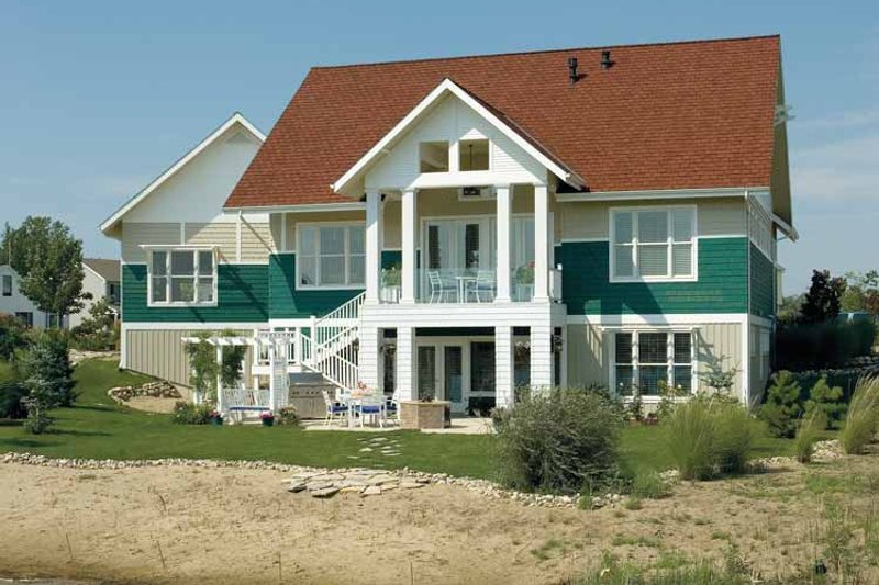 House Plan Design - Exterior - Rear Elevation for Craftsman House Plan #930-356 - 4 bed, 2.5 bath
