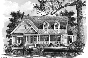 Exterior - Front Elevation 3 for Country House Plan #929-713 - 3 bed, 2 bath