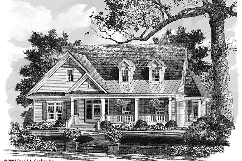 Home Plan - Exterior - Front Elevation 3 for Country House Plan #929-713 - 3 bed, 2 bath