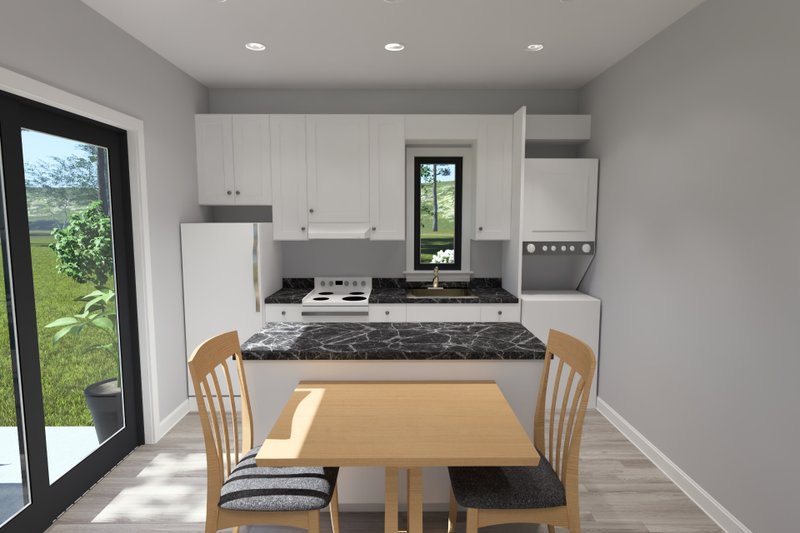 Dream House Plan - Interior - Kitchen for Contemporary House Plan #513-2416 - 1 bed, 1 bath