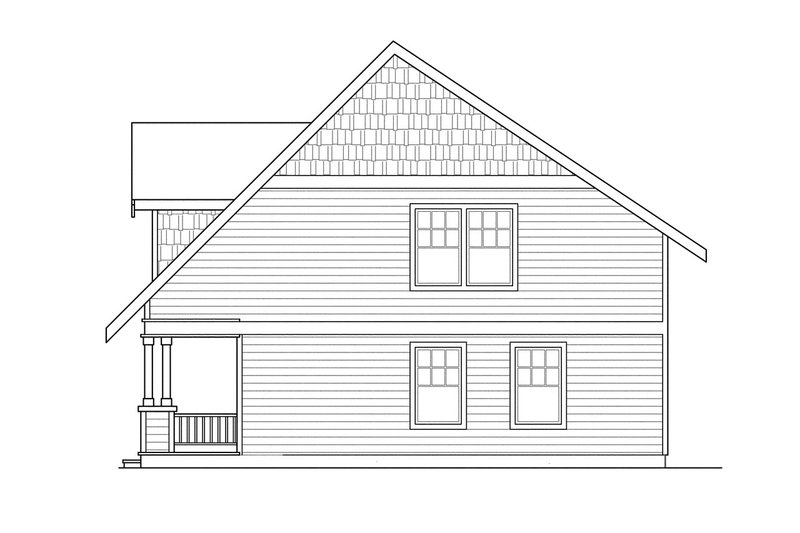Home Plan - Right Side Elevation