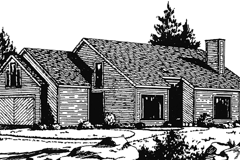 Home Plan - Exterior - Front Elevation 5 for Traditional House Plan #45-473 - 3 bed, 2.5 bath