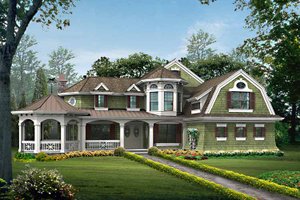 Dream House Plan - Craftsman Exterior - Front Elevation Plan #132-458