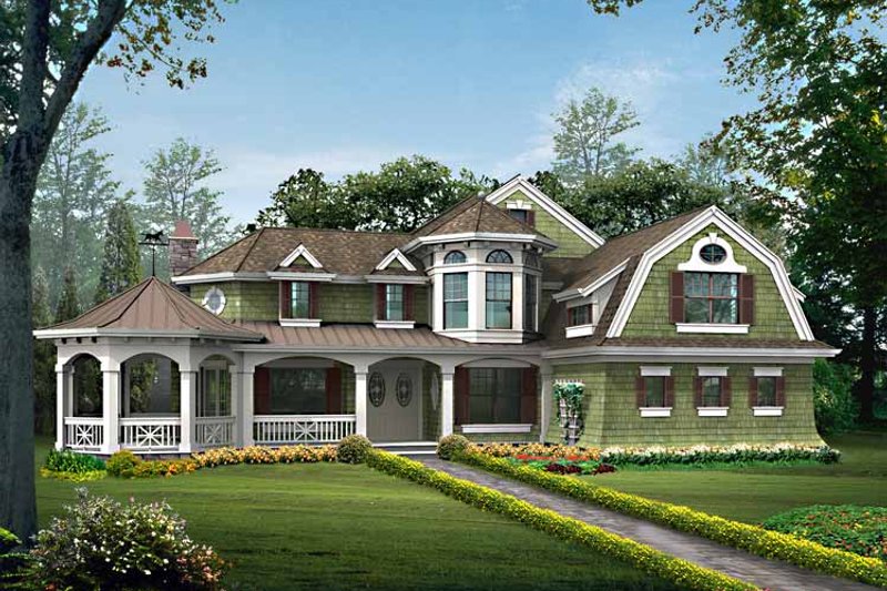 Architectural House Design - Craftsman Exterior - Front Elevation Plan #132-458