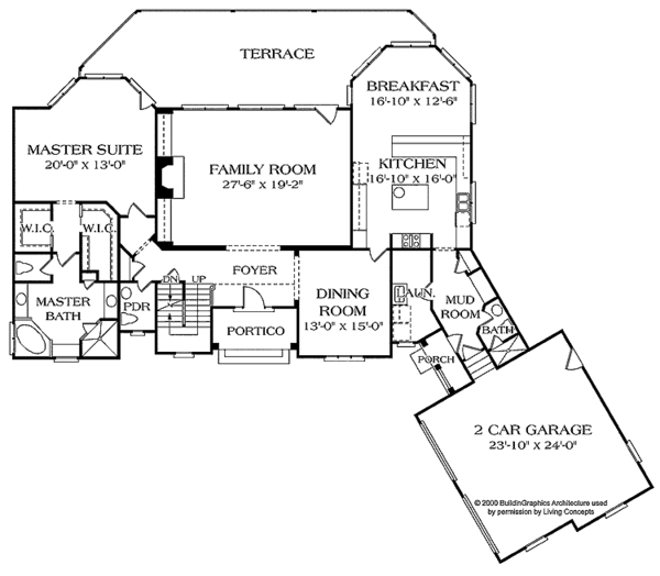 Dream House Plan - European Floor Plan - Main Floor Plan #453-376