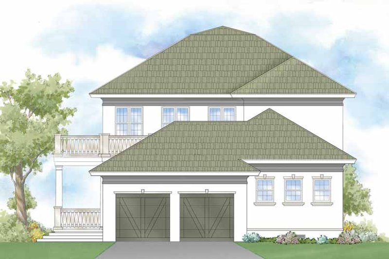 Home Plan - Exterior - Rear Elevation for Southern House Plan #930-404 - 3 bed, 3.5 bath