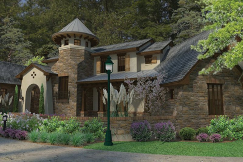 Dream House Plan - Exterior - Front Elevation 3 for Cottage House Plan #120-244 - 3 bed, 4 bath