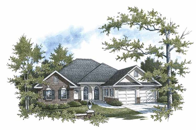 House Plan Design - European Exterior - Front Elevation Plan #14-272