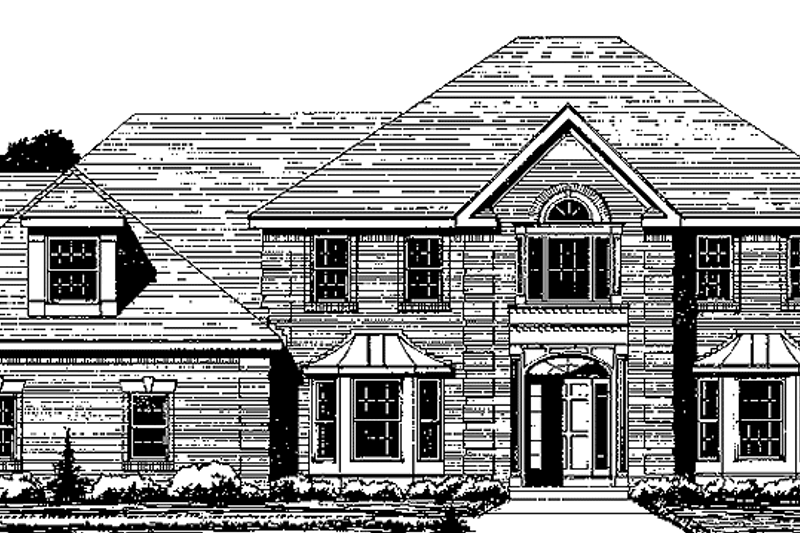 Dream House Plan - Country Exterior - Front Elevation Plan #1001-117