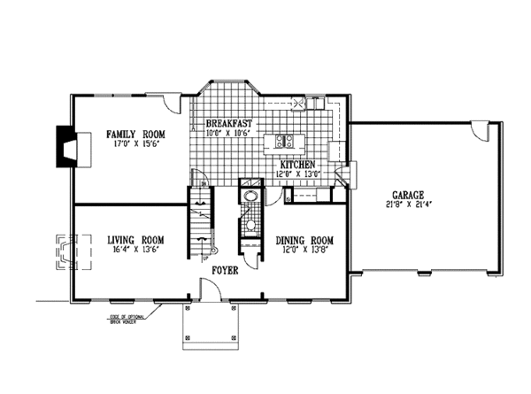 Architectural House Design - Classical Floor Plan - Main Floor Plan #953-10