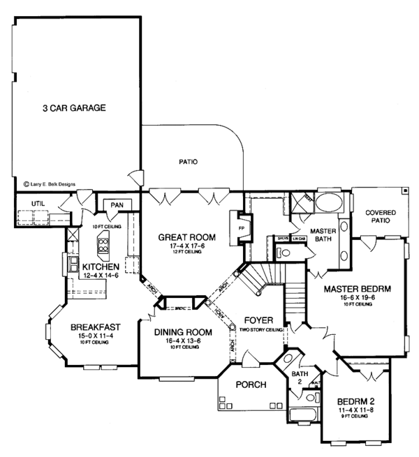 Dream House Plan - Traditional Floor Plan - Main Floor Plan #952-50
